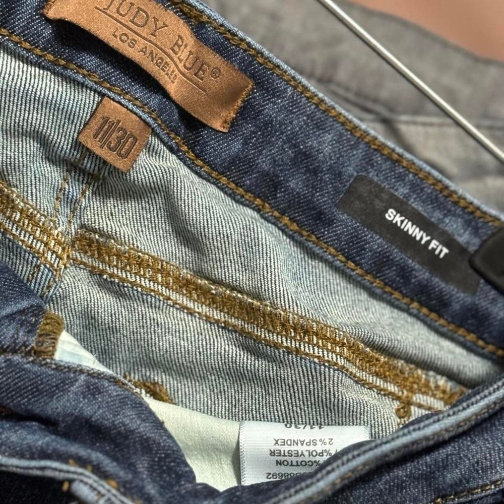Judy Blue Dark Wash Skinny Jeans High Rise Denim Blue Size 11/30